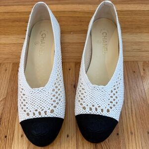 Chanel crochet flats size 40